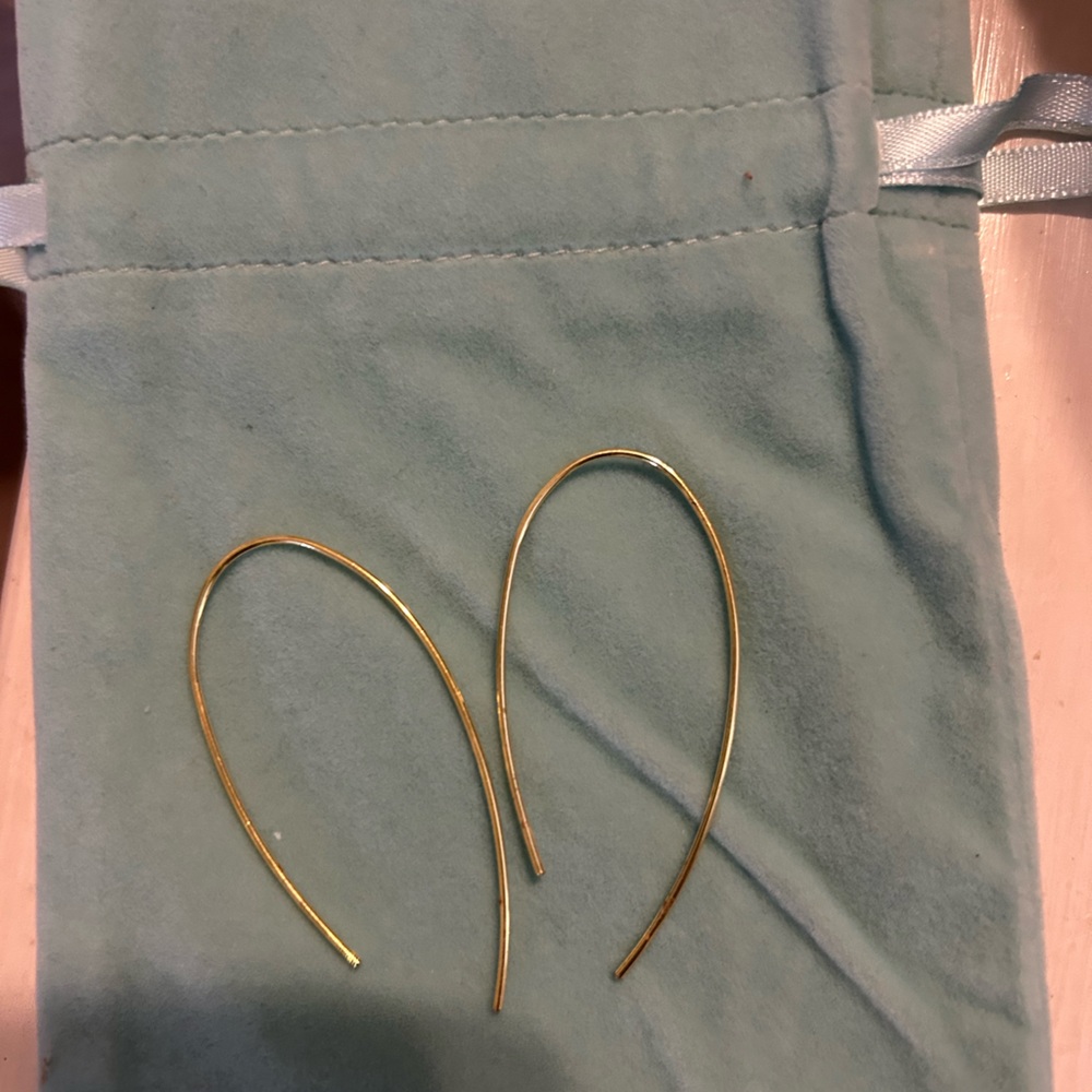 Uncommon James Elegant Asymmetrical Gold Hoop Earrings